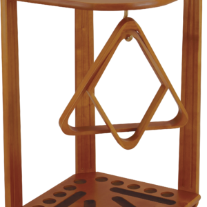 Deluxe 10 Cue Corner Floor Rack - Honey